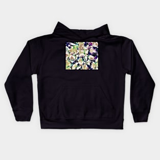 Splashy abstract floral print Kids Hoodie